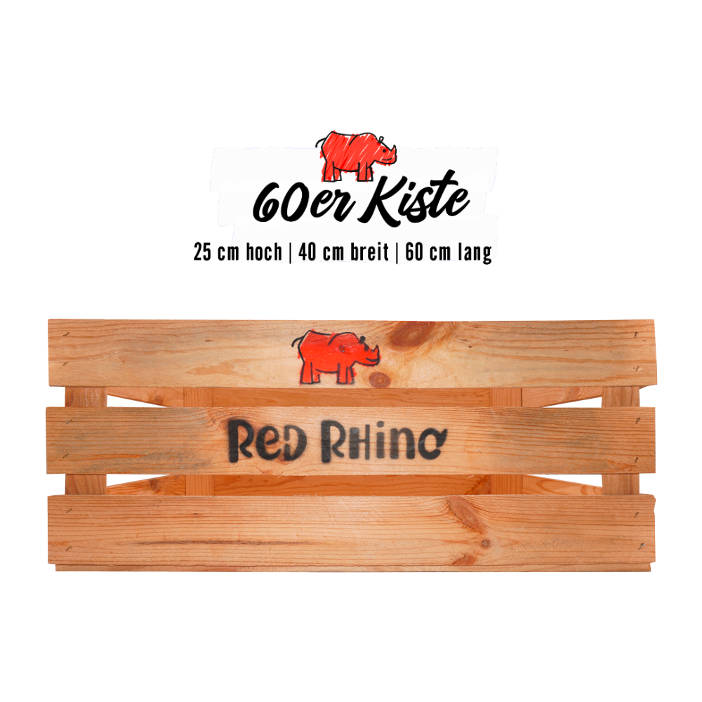 Red Rhino Holzkiste 60x40x25 cm