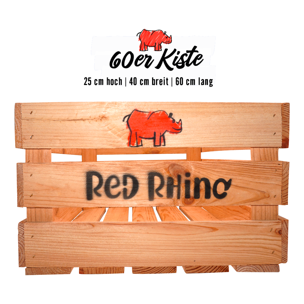 Red Rhino Holzkiste 60x40x25 cm